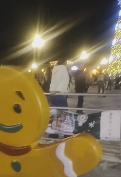 La pista de Hielo de las atracciones navideñas , más visitadas .