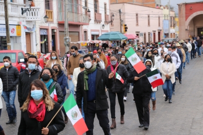 En San Felipe, Acto cívico y desfile conmemorativo por el “111 Aniversario de la  Revolución Mexicana”