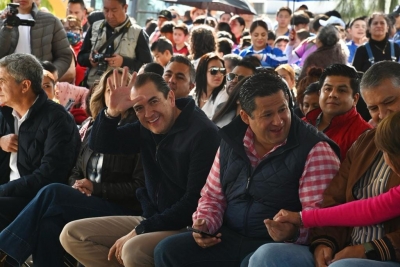 Gobernador del Estado y Presidente Municipal arrancan remodelación de la unidad deportiva en Dolores Hidalgo