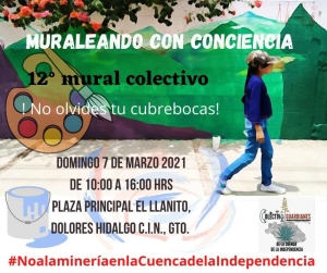 Muraleando en Contra de la Mina