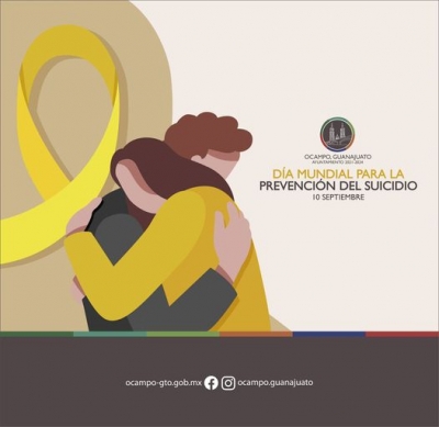 Ocampo, propaga el dia mundial contra el suicidio.