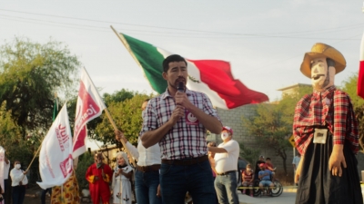 En Dolores Hidalgo; Julio González visita la colonia Cruz del Padre y Margaritas 2da sección