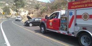 Tres mujeres Dolorenses resultan lesionadas en la Carretera Dolores Hidalgo- Guanajuato, tras accidente vial.