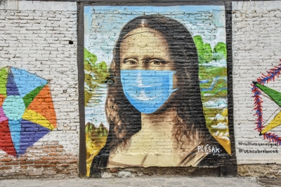 En SMA, generan conciencia  ante COVID, con murales urbanos