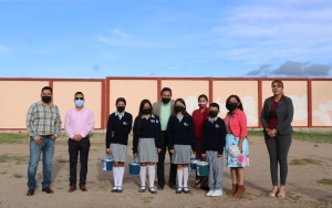 Inauguración de Barda Perimetral en Escuela Tele Secundaria 512, en San Felipe