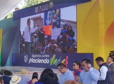 Adrián Hernández Alejandri , rinde segundo informe de gobierno.